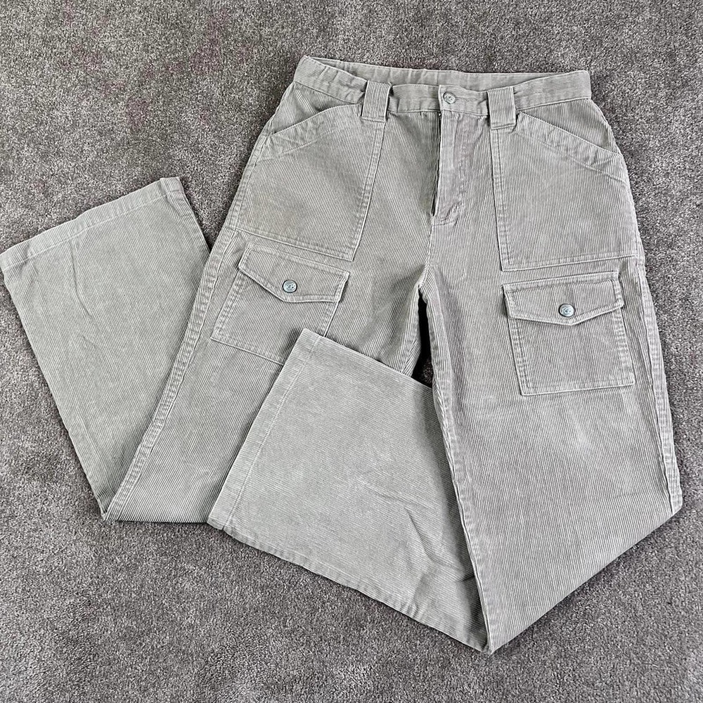 Vintage corduroy cargo bootcut pants